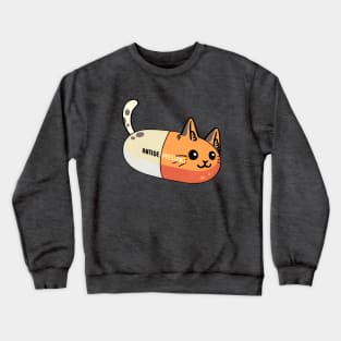 Antidepressant Cat Pill Crewneck Sweatshirt